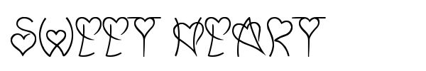 Sweet Heart font preview